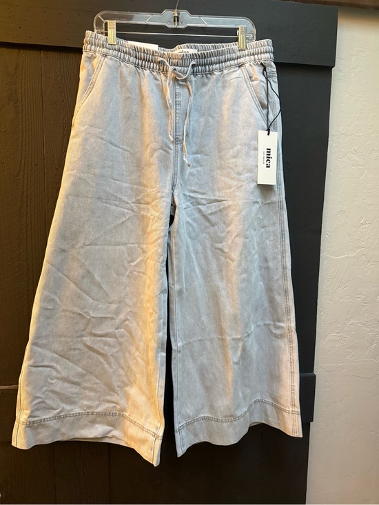 Mica Denim - mica Washed Light Blue Wide Leg Jeans